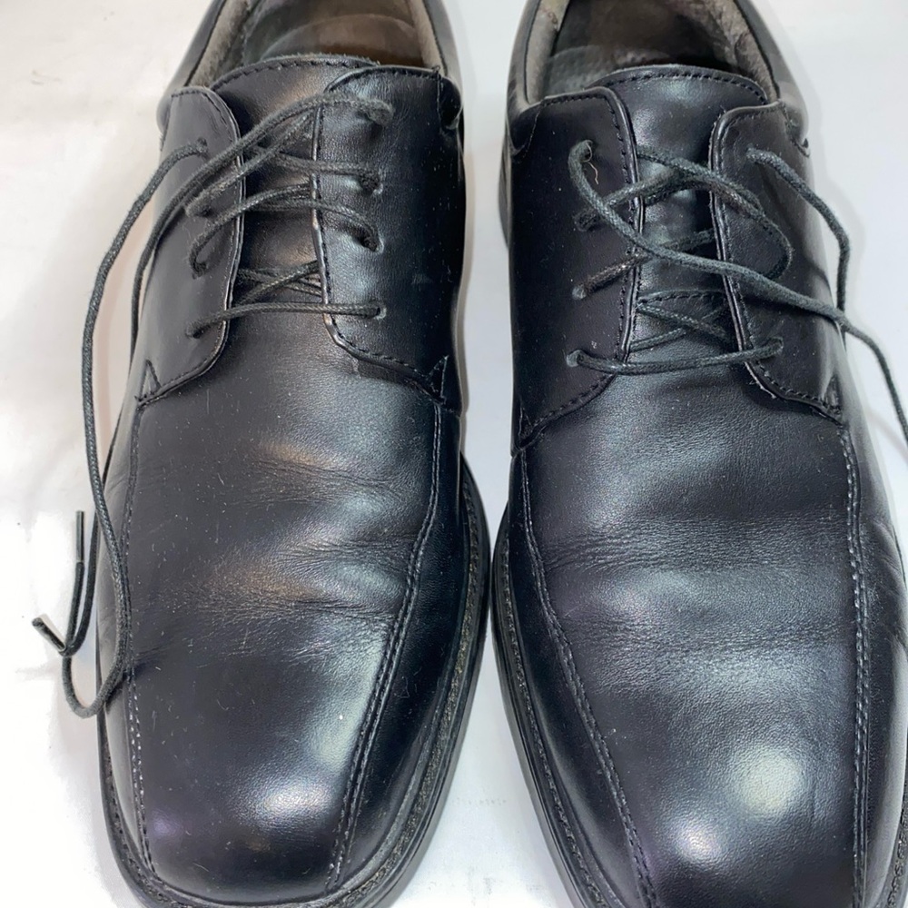 GOOD Men’s Nunn Bush Marcell Bicycle Toe Oxford Black Leather Shoes Size 10 M